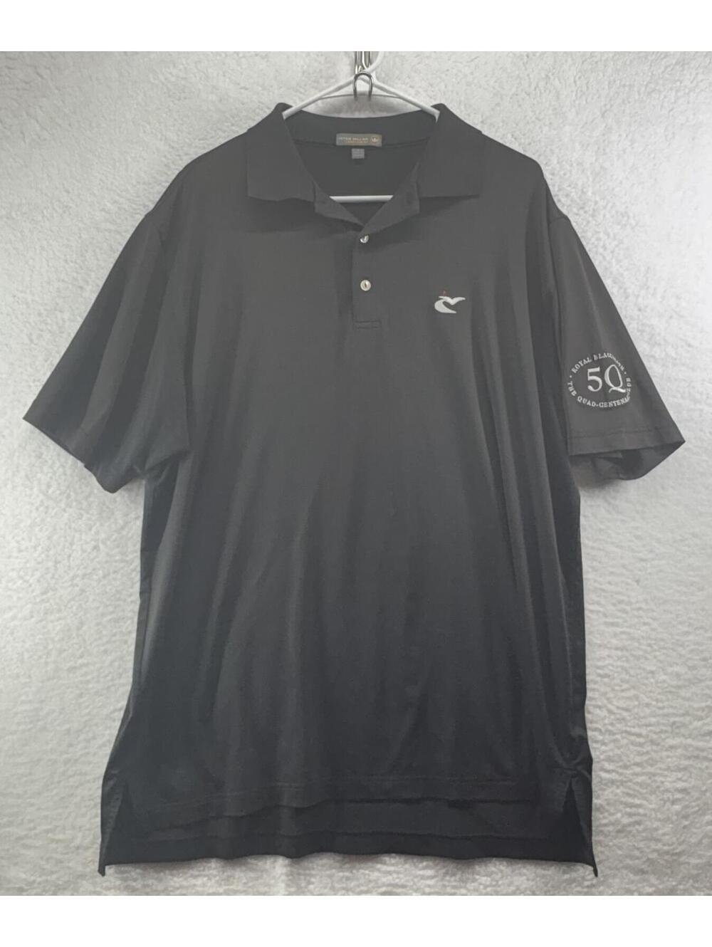 Peter Millar Summer Comfort Polo Mens Large Caves Valley Royal Blackheath 5Q